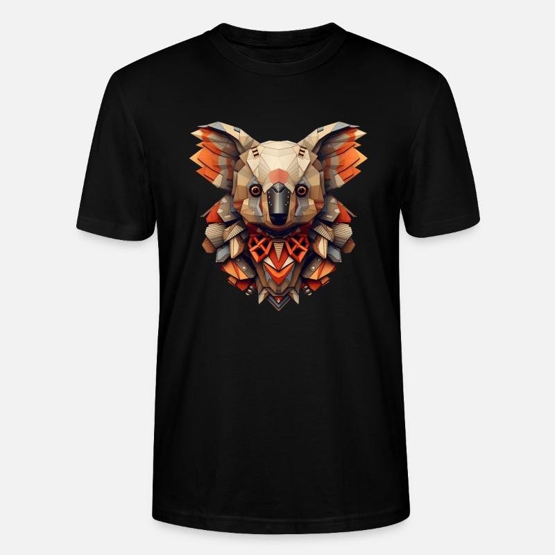 Koala Abbild - Stanley/Stella Unisex Bio-T-Shirt CRAFTER - Schwarz