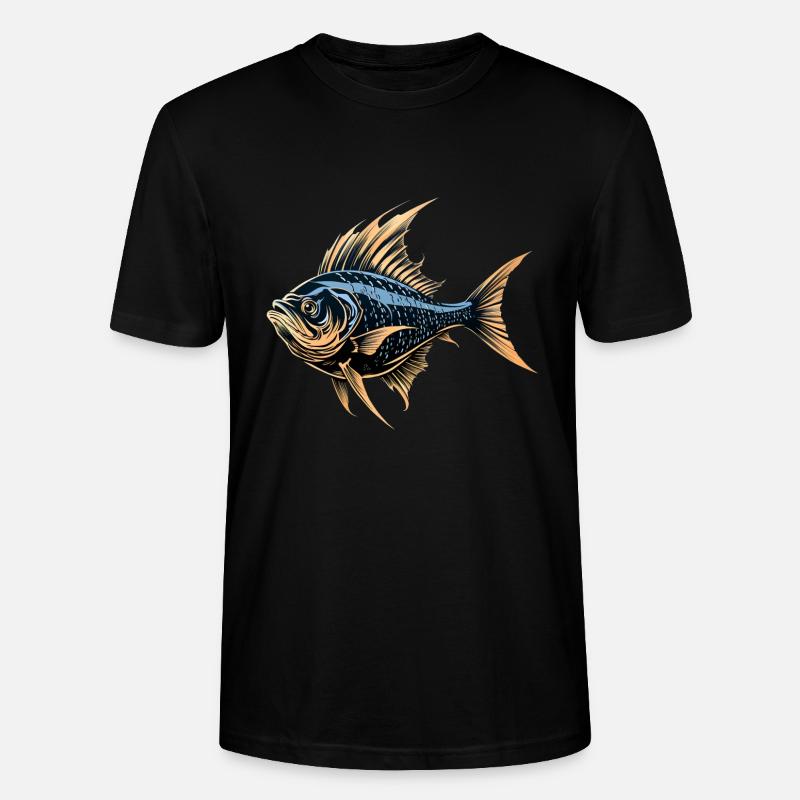 Fish - Stanley/Stella Unisex Bio-T-Shirt CRAFTER - Schwarz