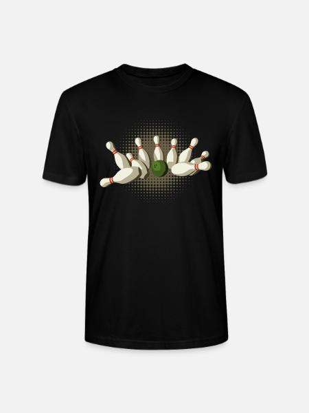 Strike Kegeln - Stanley/Stella Unisex Bio-T-Shirt CRAFTER - Schwarz