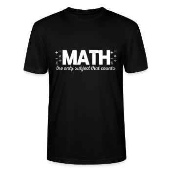 math - T-shirt bio CRAFTER Stanley Stella Unisexe - noir - Devant - Alina (178cm) & Michal (187cm)
