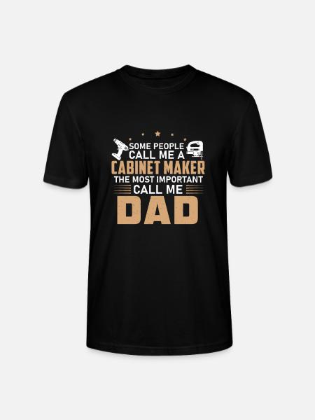 Cabinet Maker Dad Artisans - Stanley/Stella CRAFTER Unisex Organic T-Shirt - black