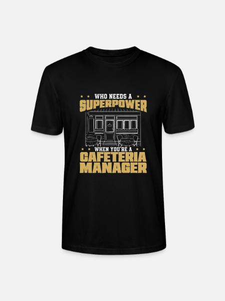 Lustige Cafeteria-Management-Superpower für - Stanley/Stella Unisex Bio-T-Shirt CRAFTER - Schwarz