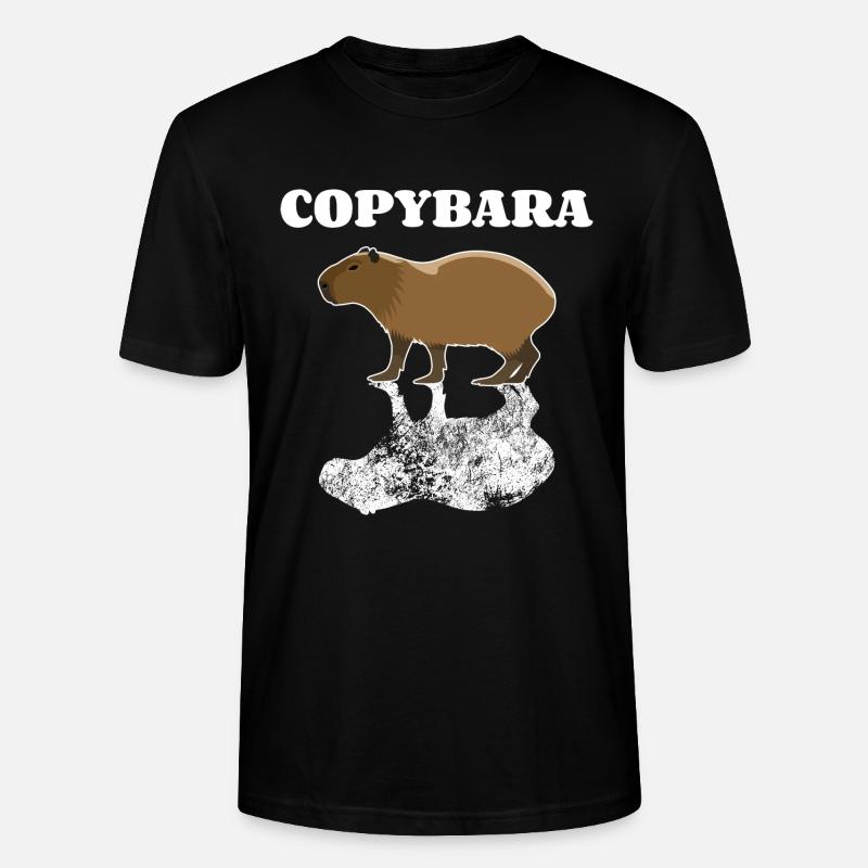 Copybara - Capybara Word Copy Style - Stanley/Stella CRAFTER Unisex Organic T-Shirt - black