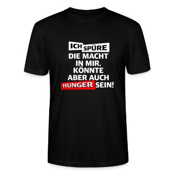 Witziger Spruch - Stanley/Stella Unisex Bio-T-Shirt CRAFTER - Schwarz - Vorne - Alina (178cm) & Michal (187cm)