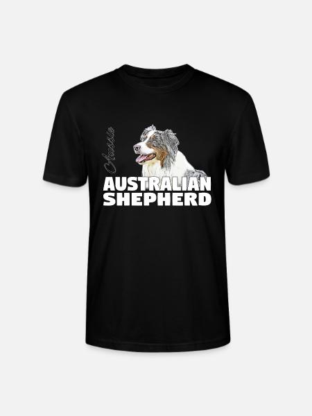 Australian Shepherd - Stanley/Stella CRAFTER Unisex Organic T-Shirt - black
