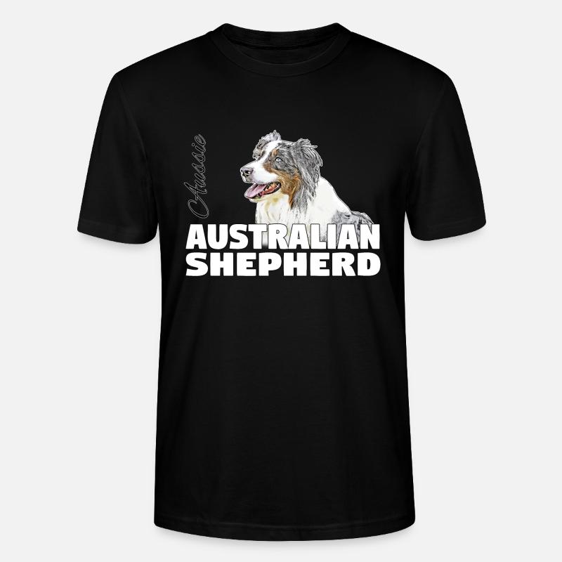 Australian Shepherd - Stanley/Stella Unisex Bio-T-Shirt CRAFTER - Schwarz