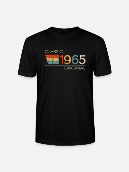 1965 Birthday Classic Original - Stanley/Stella CRAFTER Unisex Organic T-Shirt - black