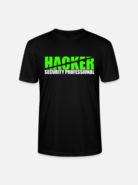 Hacker Security Professional - Stanley/Stella CRAFTER Unisex Organic T-Shirt - black