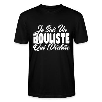 bouliste qui dechire - T-shirt bio CRAFTER Stanley Stella Unisexe - noir - Devant - Alina (178cm) & Michal (187cm)