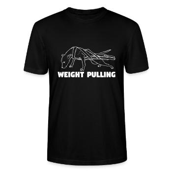 Weight Pulling - Stanley/Stella CRAFTER Unisex Organic T-Shirt - black - Front - Alina (178cm) & Michal (187cm)