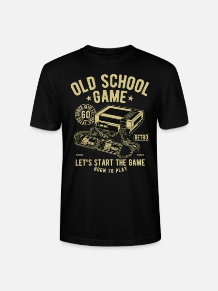 Old School Game - Stanley/Stella CRAFTER Unisex Organic T-Shirt - black