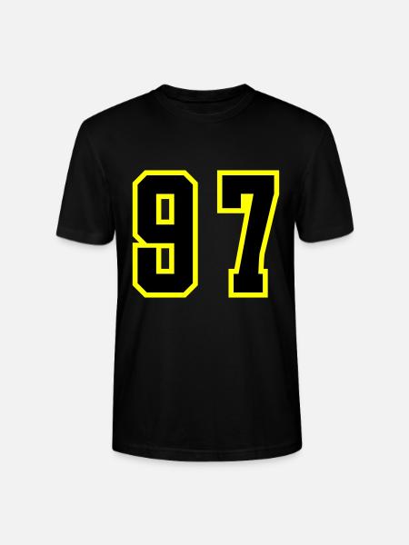 97 Number Leotard - Stanley/Stella CRAFTER Unisex Organic T-Shirt - black