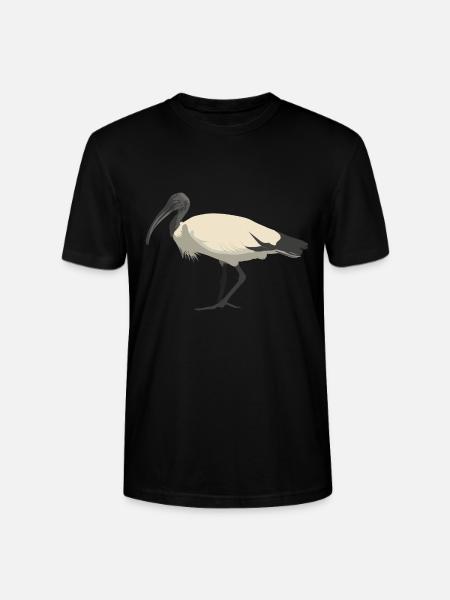 Australian White Ibis - Stanley/Stella CRAFTER Unisex Organic T-Shirt - black