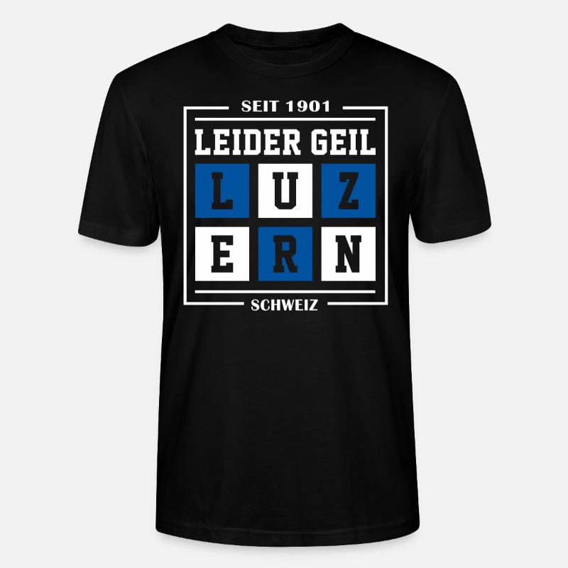 Luzern - Stanley/Stella Unisex Bio-T-Shirt CRAFTER - Schwarz