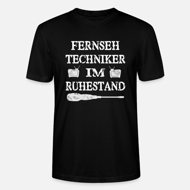 Fernsehtechniker - Stanley/Stella Unisex Bio-T-Shirt CRAFTER - Schwarz