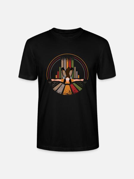 Skydiver retro - Stanley/Stella CRAFTER Unisex Organic T-Shirt - black