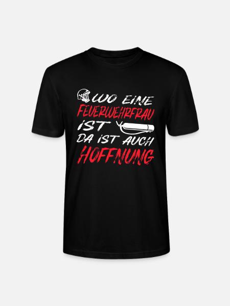 Feuerwehrfrau - Stanley/Stella Unisex Bio-T-Shirt CRAFTER - Schwarz