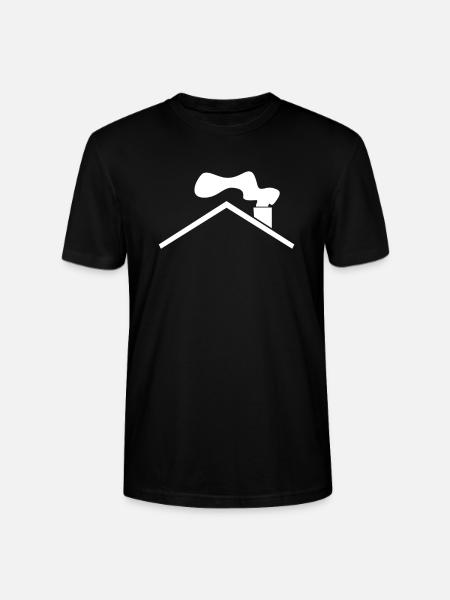 roof - Stanley/Stella CRAFTER Unisex Organic T-Shirt - black