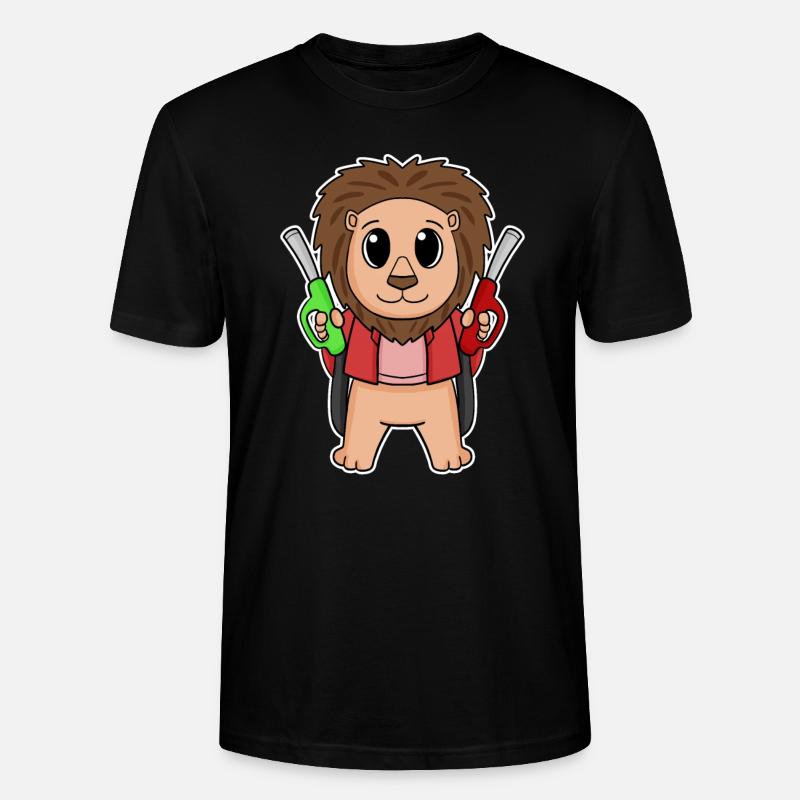 Préposé à la station-service Löwe - T-shirt bio CRAFTER Stanley Stella Unisexe - noir