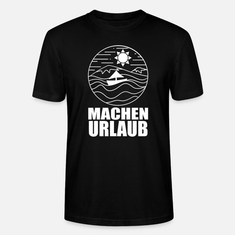 Urlaub machen - Stanley/Stella Unisex Bio-T-Shirt CRAFTER - Schwarz