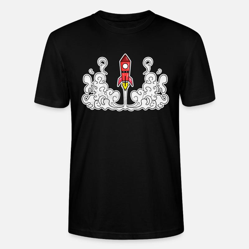 Rocket Rocket Launch Launch - Stanley/Stella CRAFTER Unisex Organic T-Shirt - black