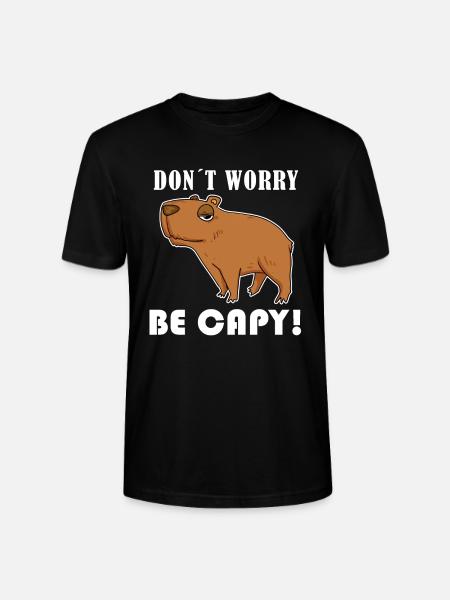 Capybara Animal Saying - Stanley/Stella CRAFTER Unisex Organic T-Shirt - black