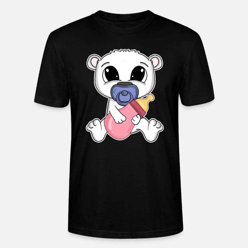 Bébé ours - T-shirt bio CRAFTER Stanley Stella Unisexe - noir