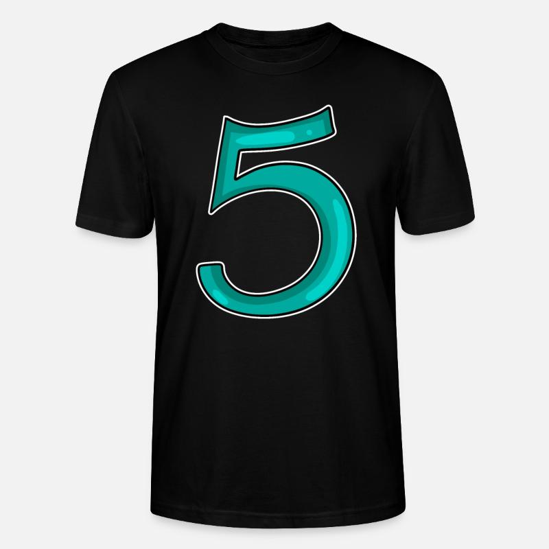 5 - Cinq - T-shirt bio CRAFTER Stanley Stella Unisexe - noir