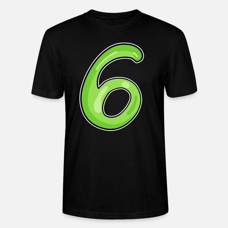 6 vert - T-shirt bio CRAFTER Stanley Stella Unisexe - noir