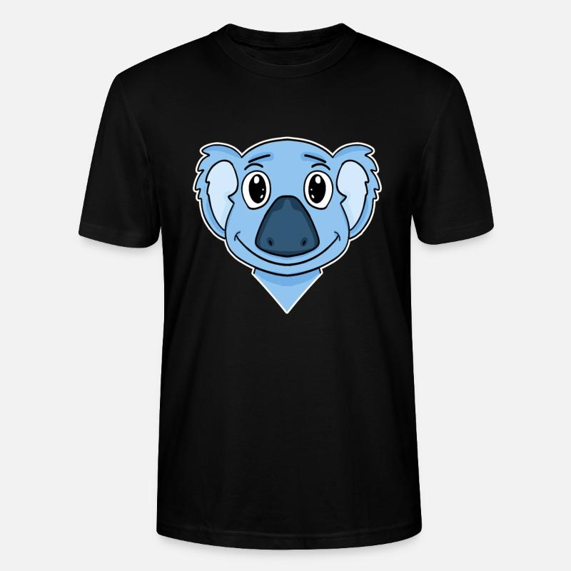 Koala Bear Head - Stanley/Stella CRAFTER Unisex Organic T-Shirt - black