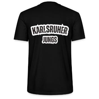 Karlsruhe Garçons - T-shirt bio CRAFTER Stanley Stella Unisexe - noir - Dos - Michal (187cm)