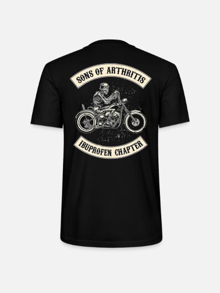 Cool Biker saying shirt - Stanley/Stella CRAFTER Unisex Organic T-Shirt - black