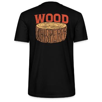 Axt Holzfäller Waldarbeiter - Stanley/Stella Unisex Bio-T-Shirt CRAFTER - Schwarz - Hinten - Michal (187cm)