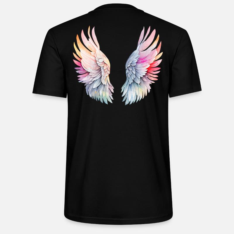Enkelin siivet - Stanley/Stella CRAFTER unisex luomu-t-paita - musta