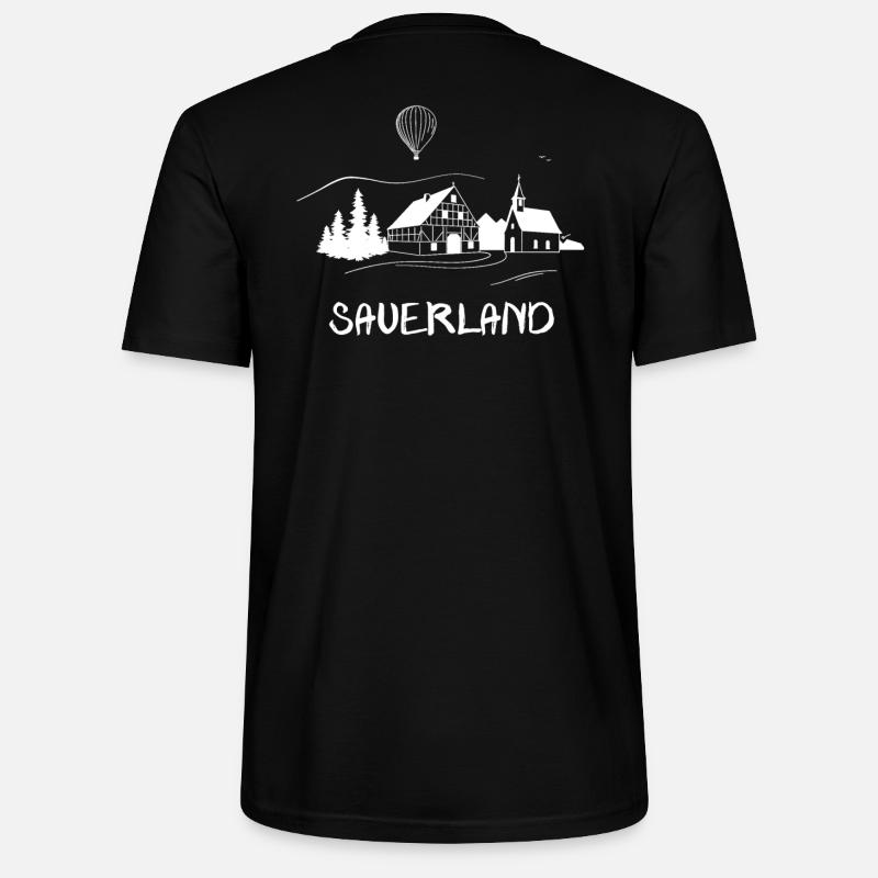 echt.SAUERLAND witt R - Stanley/Stella Unisex Bio-T-Shirt CRAFTER - Schwarz