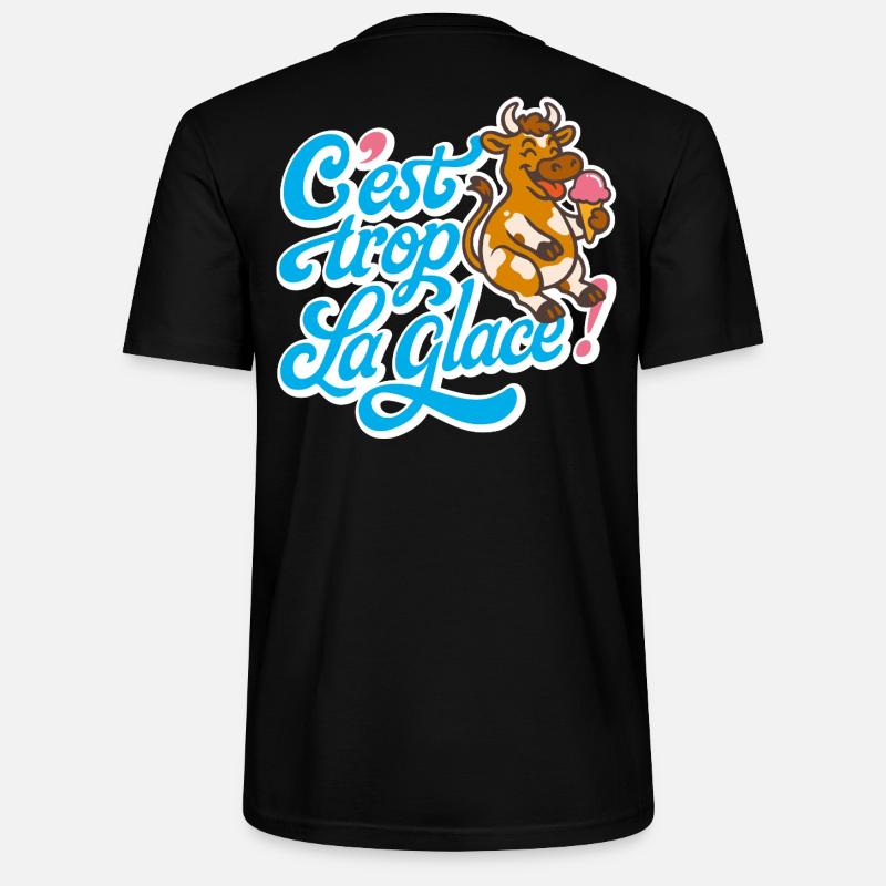 C'est trop la glace ! - T-shirt bio CRAFTER Stanley Stella Unisexe - noir