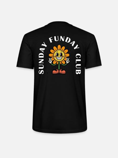 Sunday Funday Club – Retro Comic - Stanley/Stella CRAFTER Unisex Organic T-Shirt - black