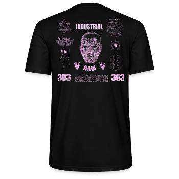 Grunge Techno – Industrial Hard Techno Hardcore - Stanley/Stella Unisex Bio-T-Shirt CRAFTER - Schwarz - Hinten - Michal (187cm)