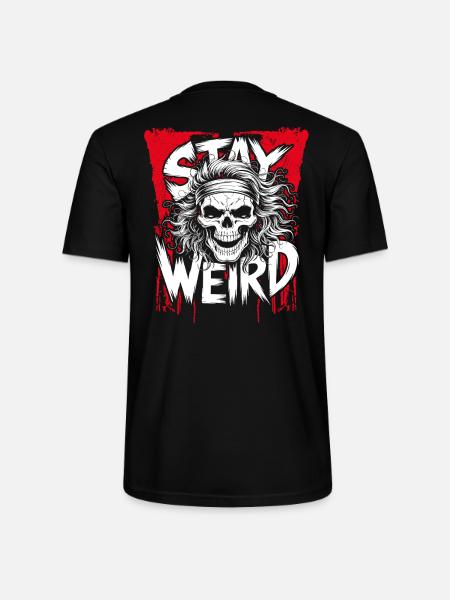 Stay Weird Skull - Stanley/Stella Unisex Bio-T-Shirt CRAFTER - Schwarz