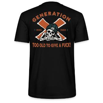 Generation X - Vintage Design - Stanley/Stella Unisex Bio-T-Shirt CRAFTER - Schwarz - Hinten - Michal (187cm)