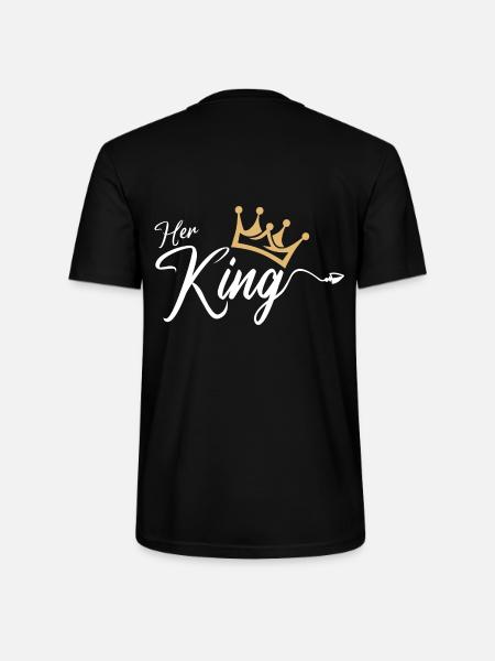Su atuendo de pareja King King Queen - Camiseta unisex ecológica CRAFTER de Stanley/Stella - negro