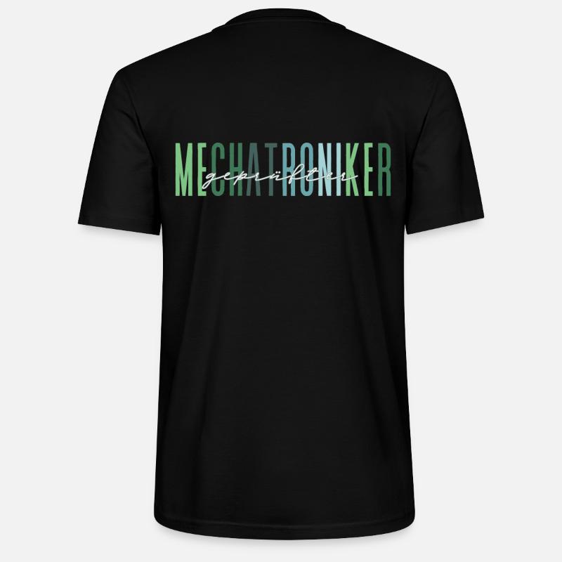 geprüfter Mechatroniker - edles Design - Stanley/Stella Unisex Bio-T-Shirt CRAFTER - Schwarz