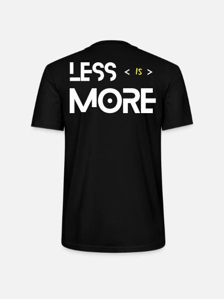Less Is More White - T-shirt bio CRAFTER Stanley Stella Unisexe - noir