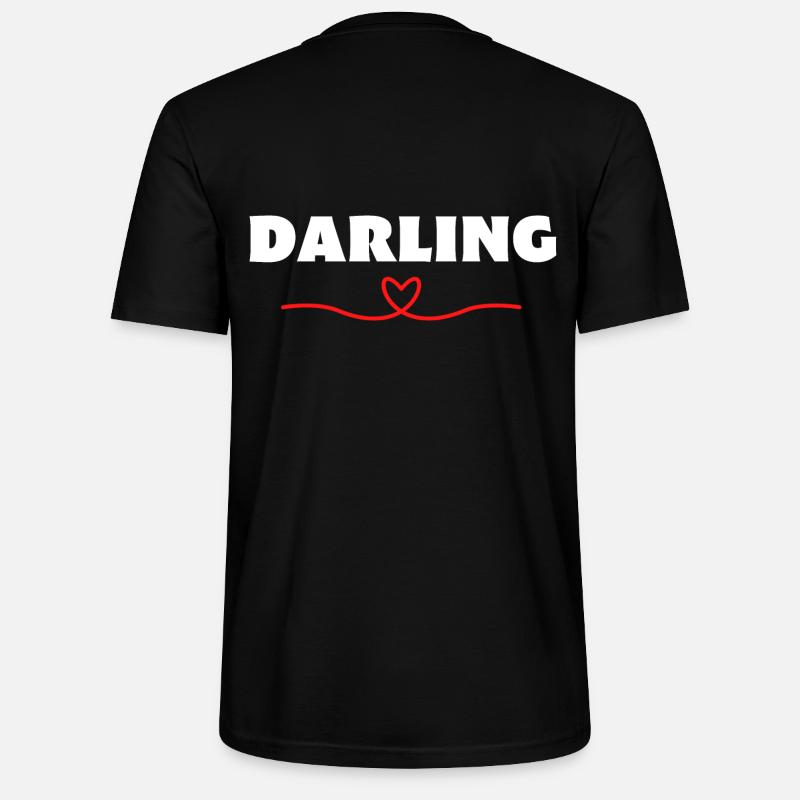 Darling Be Me Valentine - T-shirt bio CRAFTER Stanley Stella Unisexe - noir