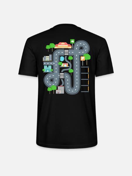 Car Play Mat Shirt for Dad - Stanley/Stella CRAFTER Unisex Organic T-Shirt - black