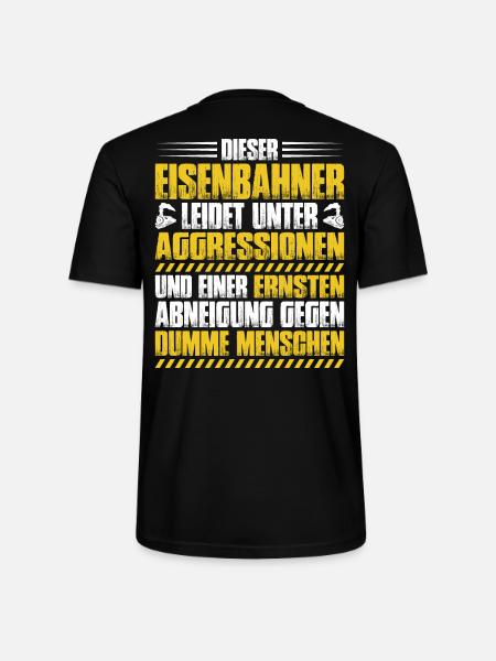 Eisenbahner Triebfahrzeugführer Railroader - Stanley/Stella Unisex Bio-T-Shirt CRAFTER - Schwarz
