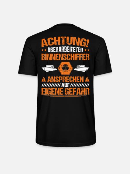 Binnenschiffer Binnenschifffahrt Binnenschiff - Stanley/Stella Unisex Bio-T-Shirt CRAFTER - Schwarz
