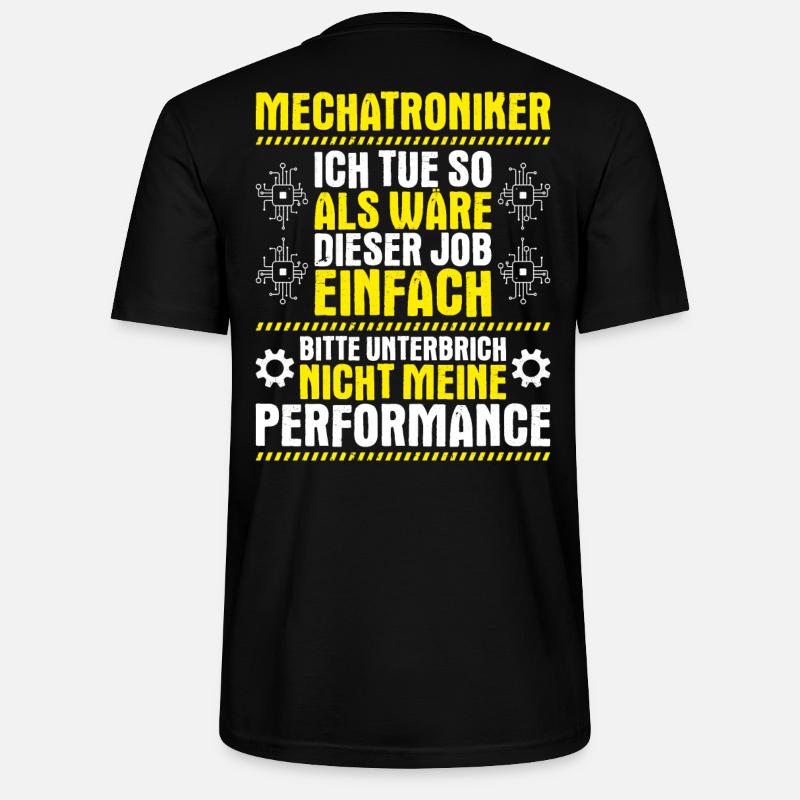 Mechatroniker Mechatronik Mechatronics Engineer - Stanley/Stella Unisex Bio-T-Shirt CRAFTER - Schwarz