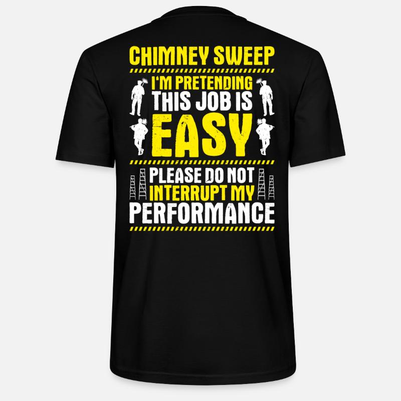 Schornsteinfeger Kaminkehrer Ramoneur - T-shirt bio CRAFTER Stanley Stella Unisexe - noir