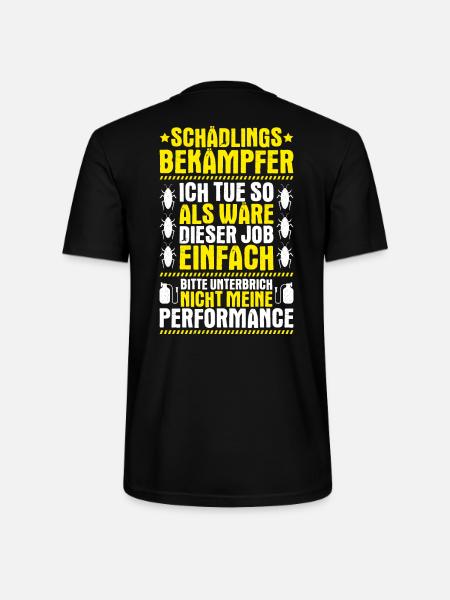 Schädlingsbekämpfer Kammerjäger Exterminator - Stanley/Stella Unisex Bio-T-Shirt CRAFTER - Schwarz